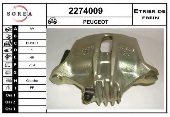EAI 2274009 Brake Caliper